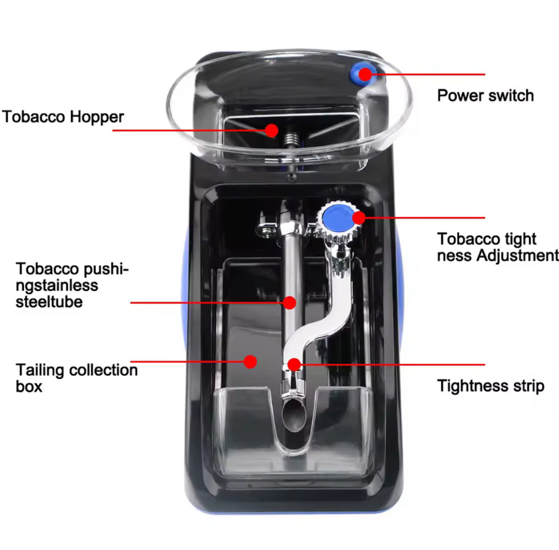 Electric Automatic Cigarette Roller & Injector