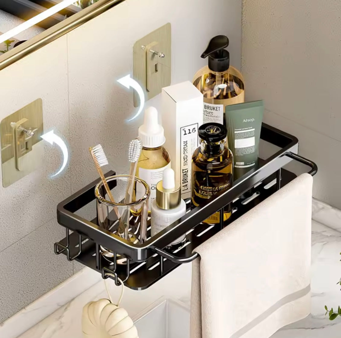 Bathroom Shelf for Shower & Toilet Storage