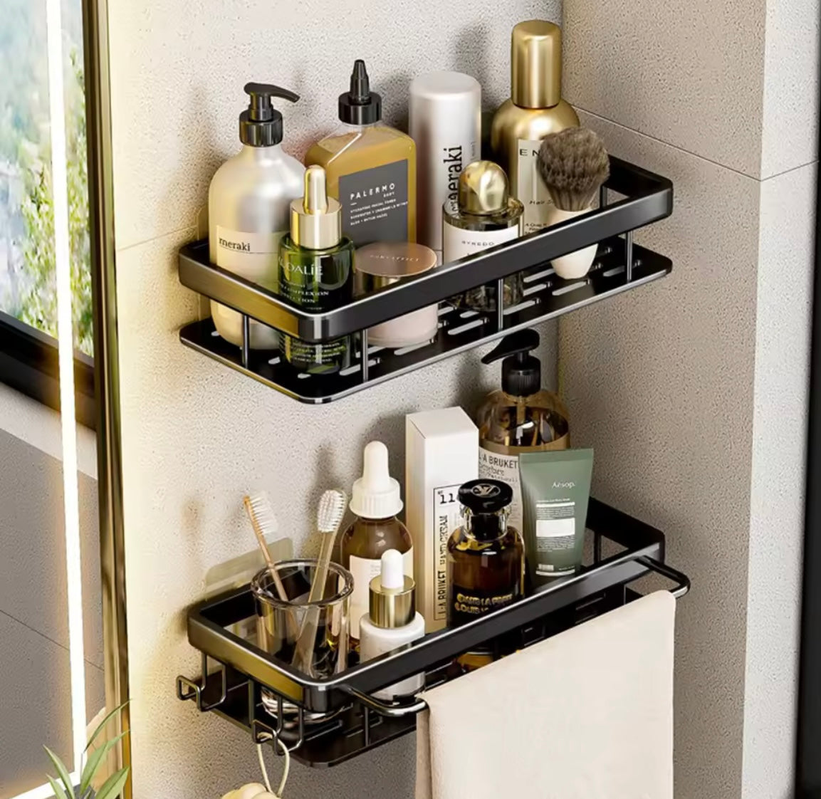 Bathroom Shelf for Shower & Toilet Storage