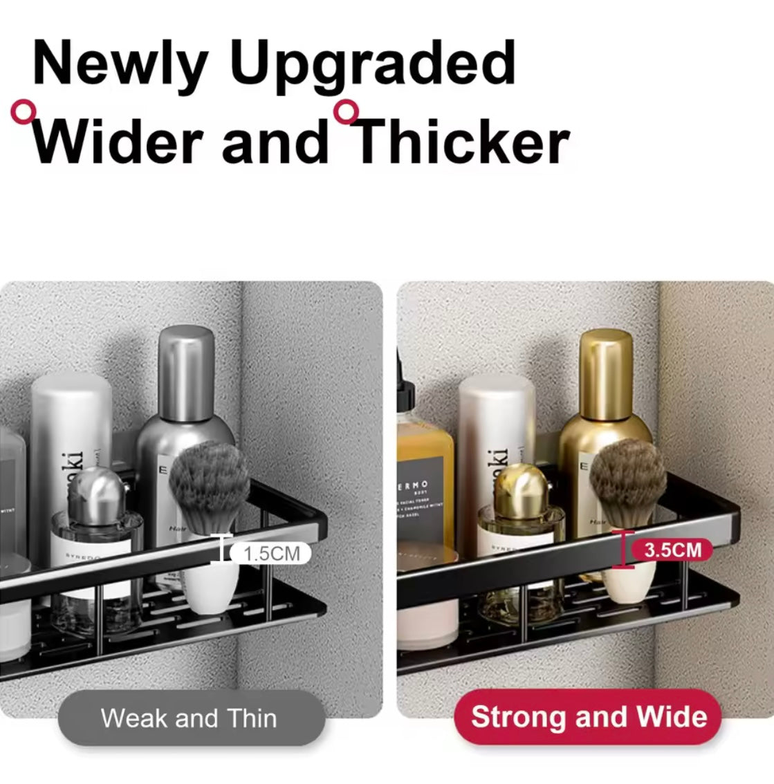 Bathroom Shelf for Shower & Toilet Storage