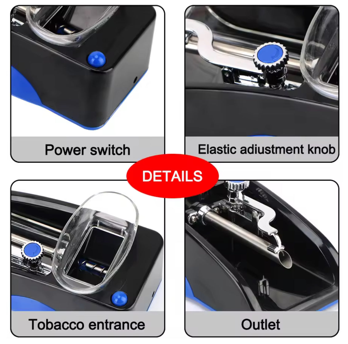 Electric Automatic Cigarette Roller & Injector