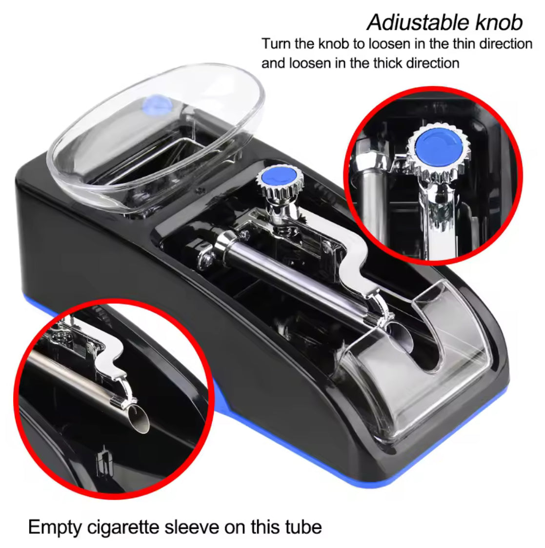 Electric Automatic Cigarette Roller & Injector