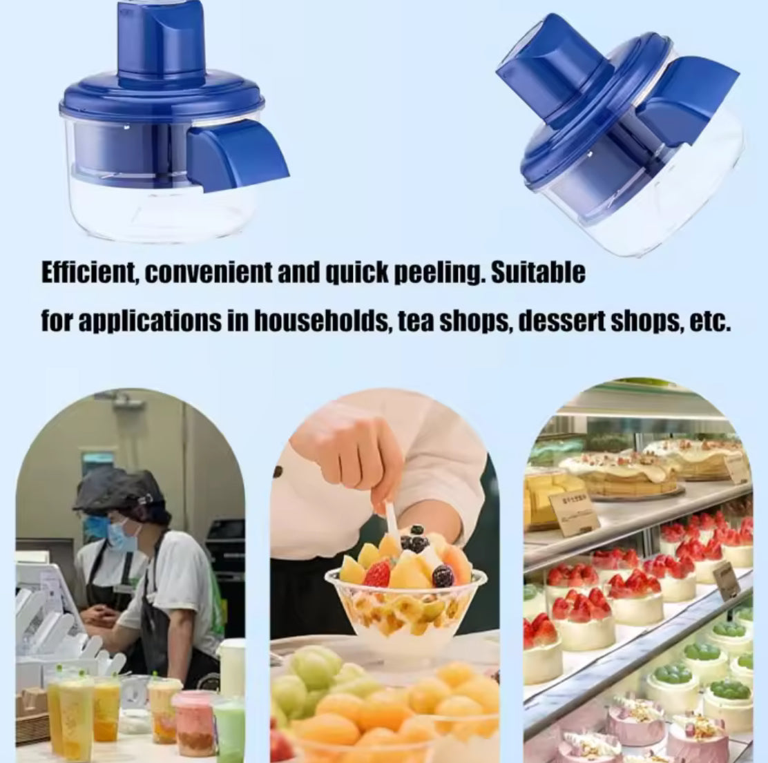 Rechargeable Electric Peeler for Fruits and Vegetables